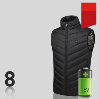 Blouson chauffant électrique en coton imperméable pour hommes