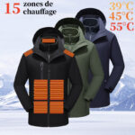 Blouson de sport chauffant pour hommes