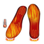 semelle chauffante pour chaussure sur fond blanc