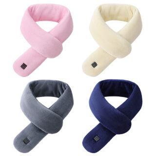 photo de 4 écharpes chauffantes en peluche