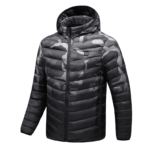 Blouson chauffant électrique imperméable de style militaire pour hommes